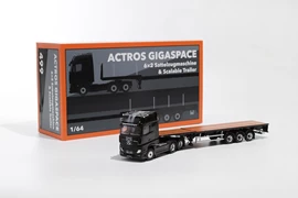 MERCEDES-BENZ ACTROS 6X2 & SCALABLE TRAILER - BLACK
