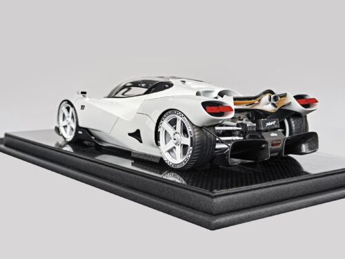 Nilu27 White Resin Model Car