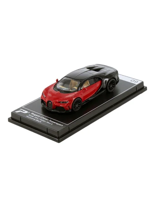 BUGATTI CHIRON SUPERSPOT (ITALIAN RED & NOCTURNE BLACK)