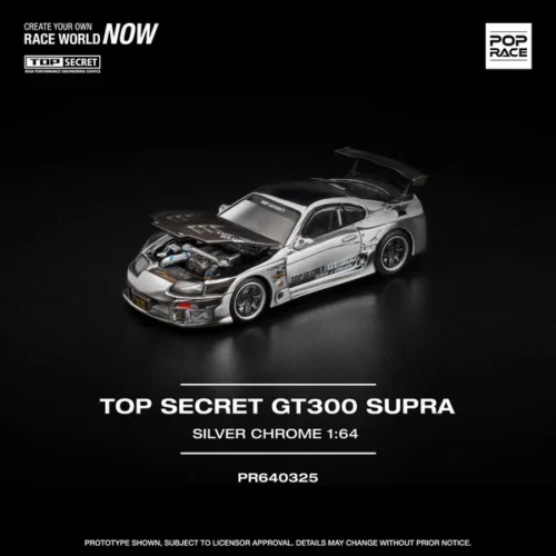 TOP SECRET GT300 SUPRA-SILVER CHROME