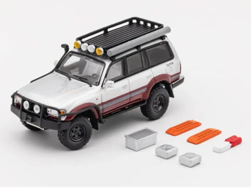 TOYOTA LAND CRUISER 80-SILVER/RED