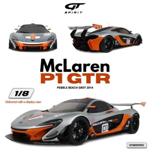 MCLAREN P1 GTR #01 PEBBLE BEACH SILVER 2014 - 1:8